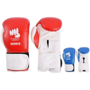 La Boutique Karate. La Boutique Accessoires. Gants de Karate contact de couleur bleue ou rouge.