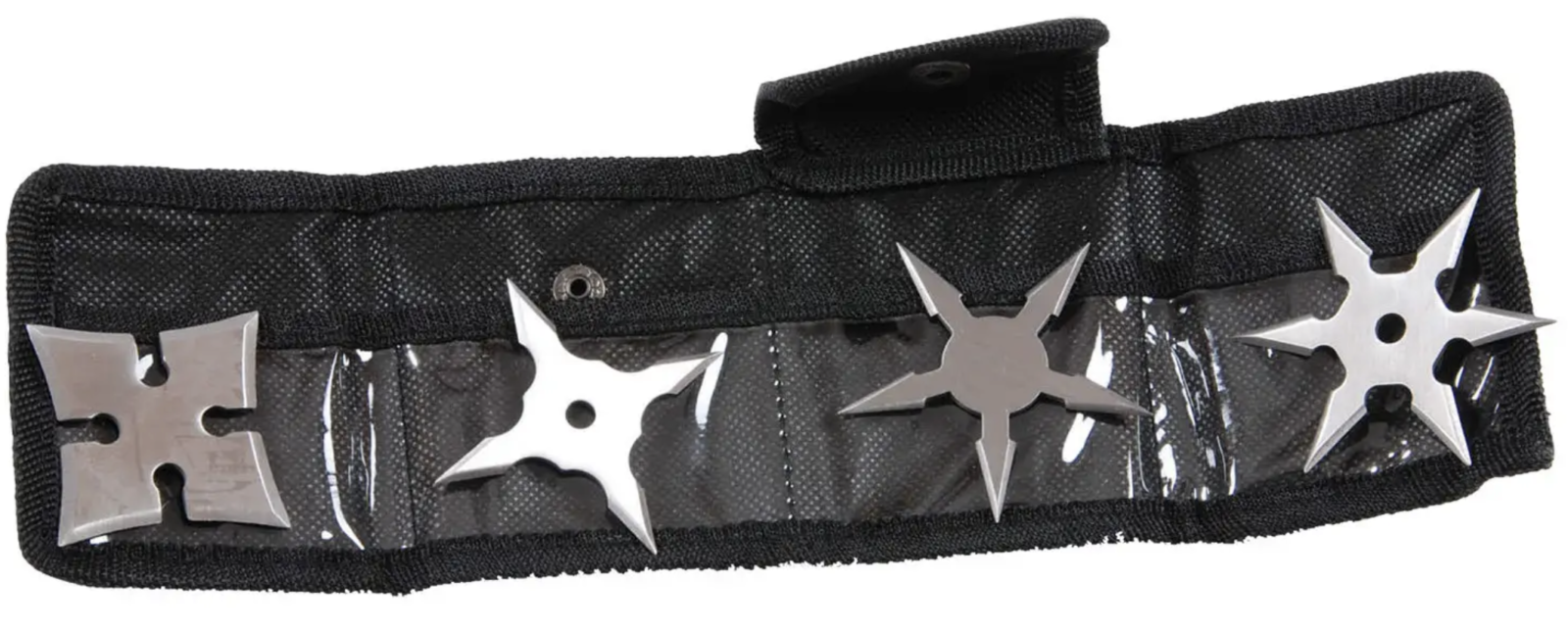 La Boutique Budo Taijutsu. Set de 4 shurikens en acier.